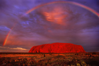 Rainbow over Uluru (Ayers Rock)